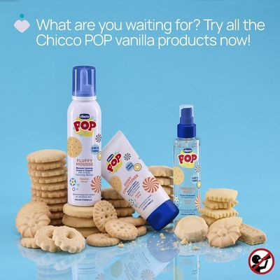 Chicco Pěna na vlasy a tělo Pop Vanilla wrap 200 ml