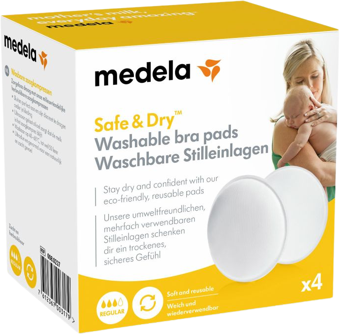Medela Prsní vložky pro opakované použití - pratelné 4 ks
