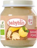 Babybio Bio banán a jablko 130 g