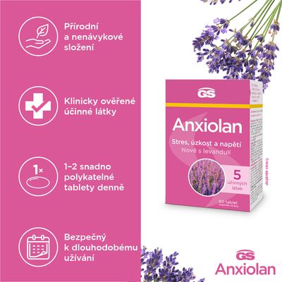 GS Anxiolan s levadulí 60 tablet