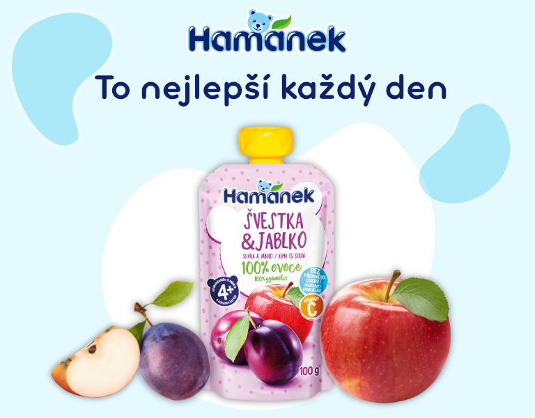 Hamánek Kapsička Švestka a jablko 100 g