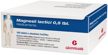 Glenmark Magnesii Lactici 0.5g 100 tablet 100 ks
