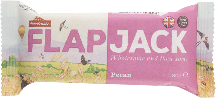 Wholebake Flapjack ovesný pekan bezlepkový 80 g
