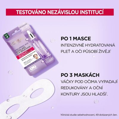 L'Oréal Paris Revitalift Filler Textilní oční maska s chladivým efektem 13 g