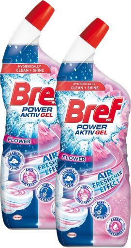 Bref WC čistič Power Aktiv Gel Flower 2 x 700 ml