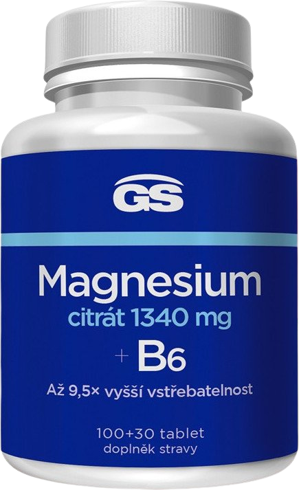 GS Magnesium citrát 1340 mg B6 130 tablet