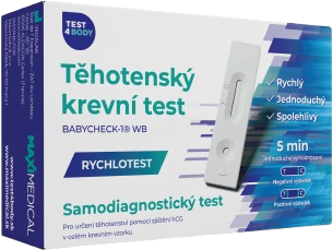 Test4body Rychlotest Těhotenský krevní test