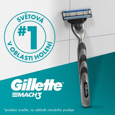 Gillette Mach3 Náhradní hlavice pro muže 12 ks