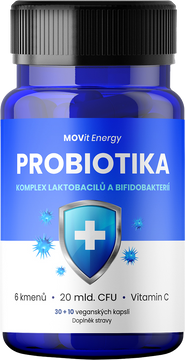 MOVit Energy Probiotika - komplex laktobacilů a bifidobakterií 40 kapslí