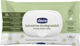 Chicco Dětské vlhčené ubrousky bez obsahu plastů 60 ks