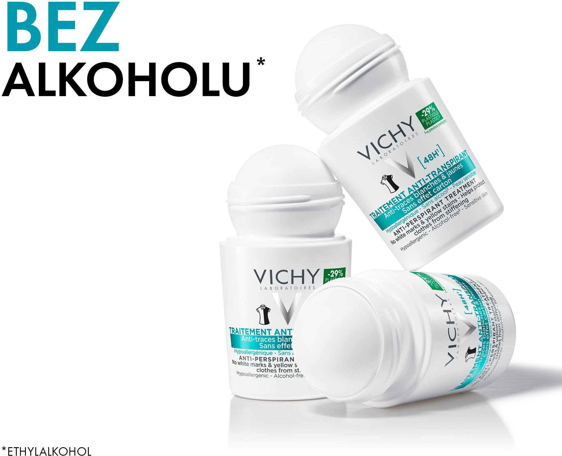 Vichy Antiperspirant 48h proti nadměrnému pocení beze skvrn 50 ml