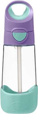 B.box Lahev na pití s brčkem - lilac pop 450ml