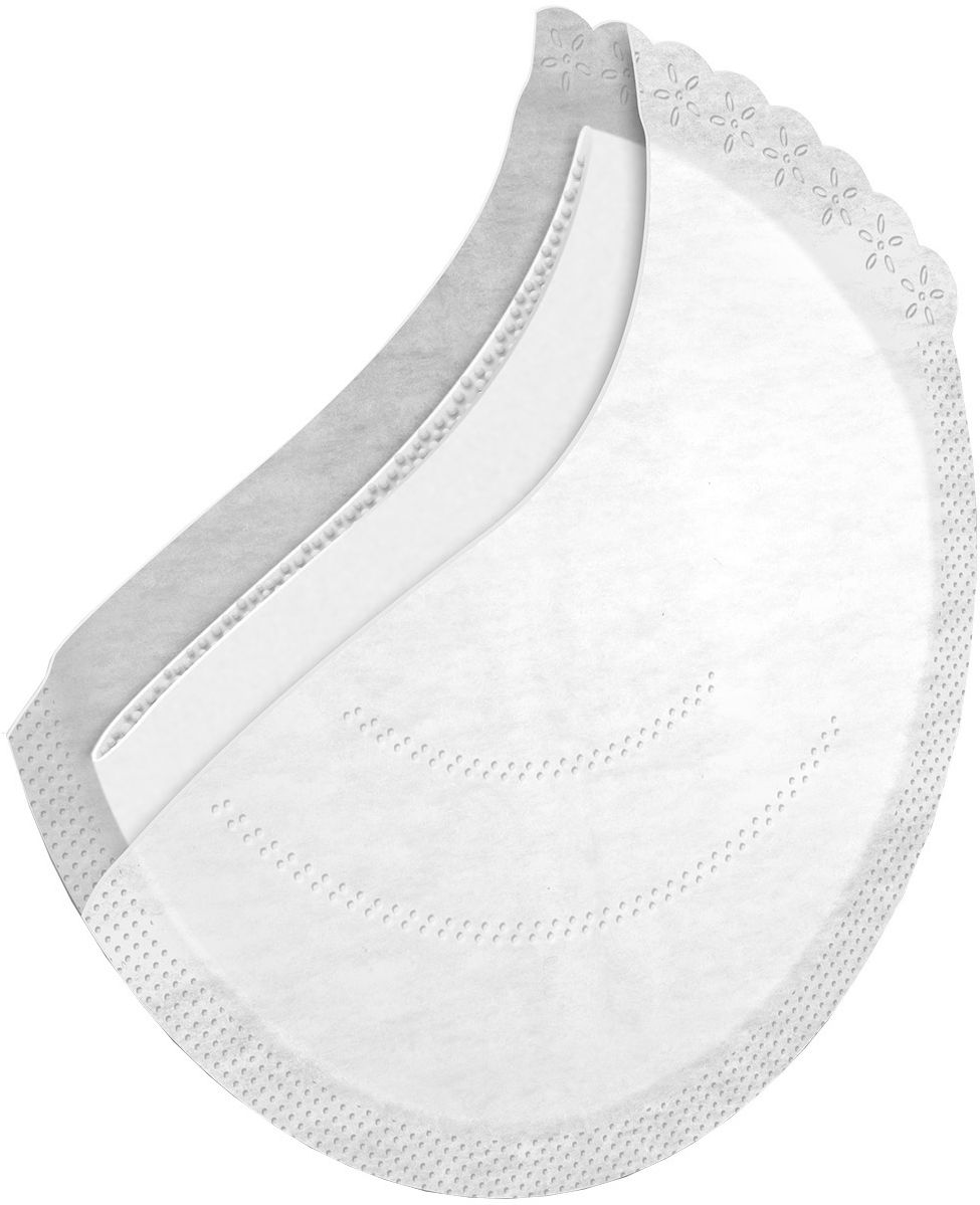 LOVI Vložky do podprsenky antibakteriální Discreet Elegance bílé 60 ks