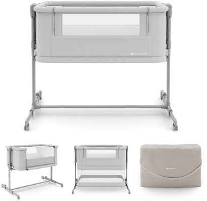 Kinderkraft Postýlka polohovací Nestee Grow 2 Light Grey 1 ks