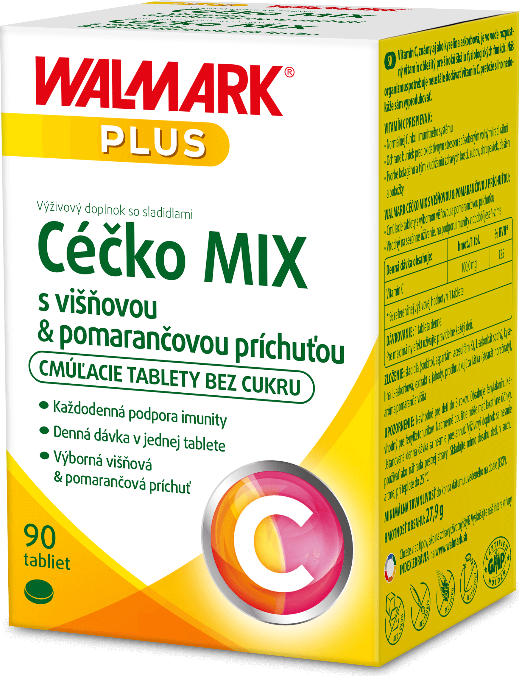 Walmark C-vitamin 100 mg narancs ízzel 90 tabletta