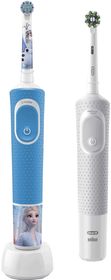 Oral-B Rodina - Vitality Pro Protect X kartáčky D103 bílé + D100 Frozen