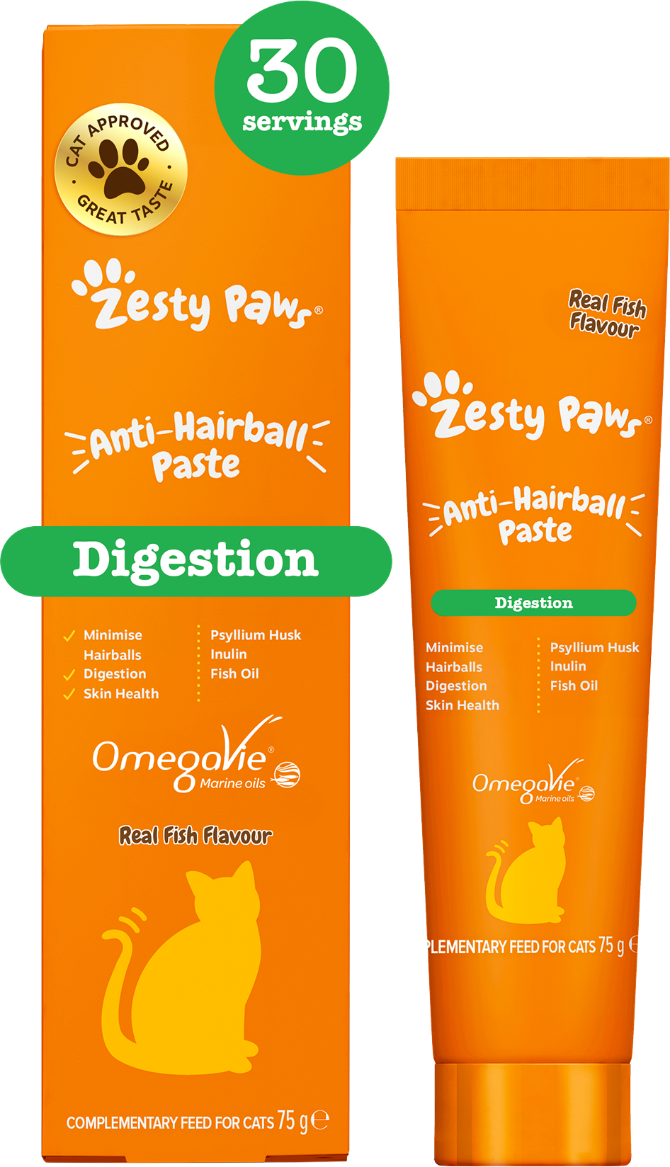 Zesty Paws Anti-Hairball Paste 75 g