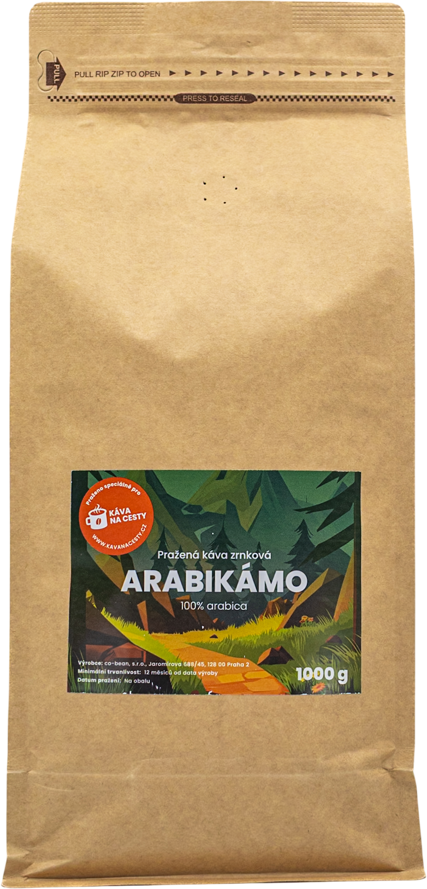 Zrnková káva Arabikámo 1 kg