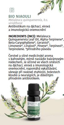 Nobilis Tilia Bio éterický olej Niaouli 10 ml