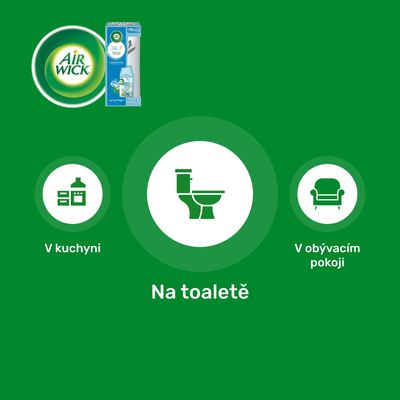 Airwick Automatický difuzér Freshmatic bílý s náplní Svěží vánek 250 ml