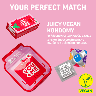 You Me Strawberry lubrikant se šťavnatým jahodovým aroma 150 ml