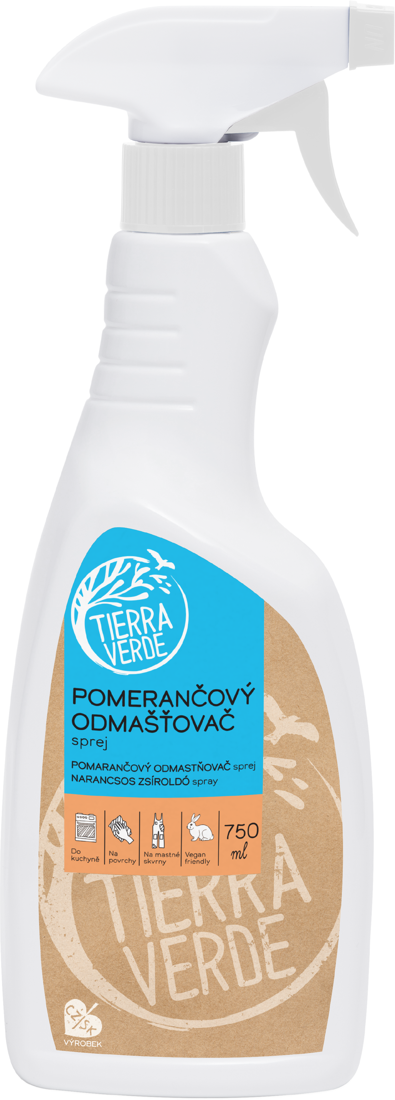 Tierra Verde Pomerančový odmašťovač – sprej 750 ml