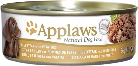 Applaws Dog Konzerva hovězí steak s bramborem 156 g