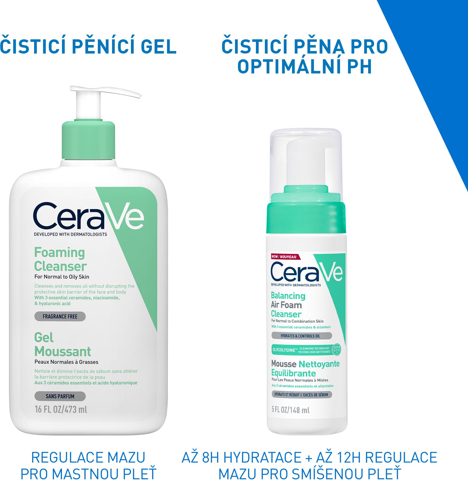 CeraVe Čisticí pěnící gel 236 ml