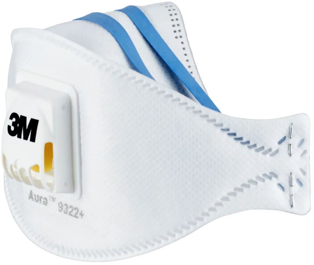 3M 9322 Aura respirátor proti částicím s ventilem FFP2 2 ks