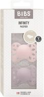BIBS Infinity symetrické dudlíky ze silikonu, velikost 1, Blossom / Dusky Lilac 2 ks
