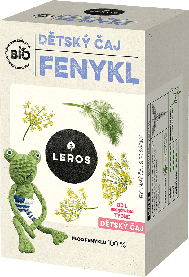 Leros Dětský čaj BIO Fenykl 20x1,5g 20 ks