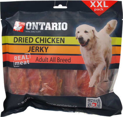 Ontario Pochoutka sušené kuřecí plátky 500 g