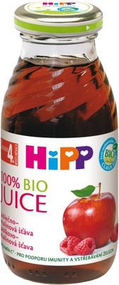 HiPP Šťáva BIO Jablečno-malinová 200 ml