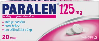 Paralen pro děti 125mg, 20 tablet