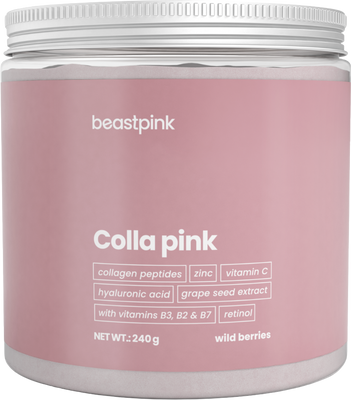 GymBeam Colla Pink lesní ovoce 240 g