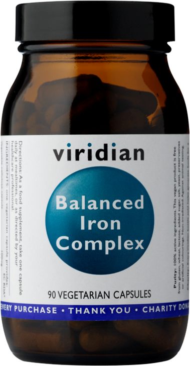 Viridian Balanced Iron Complex 90 kapslí
