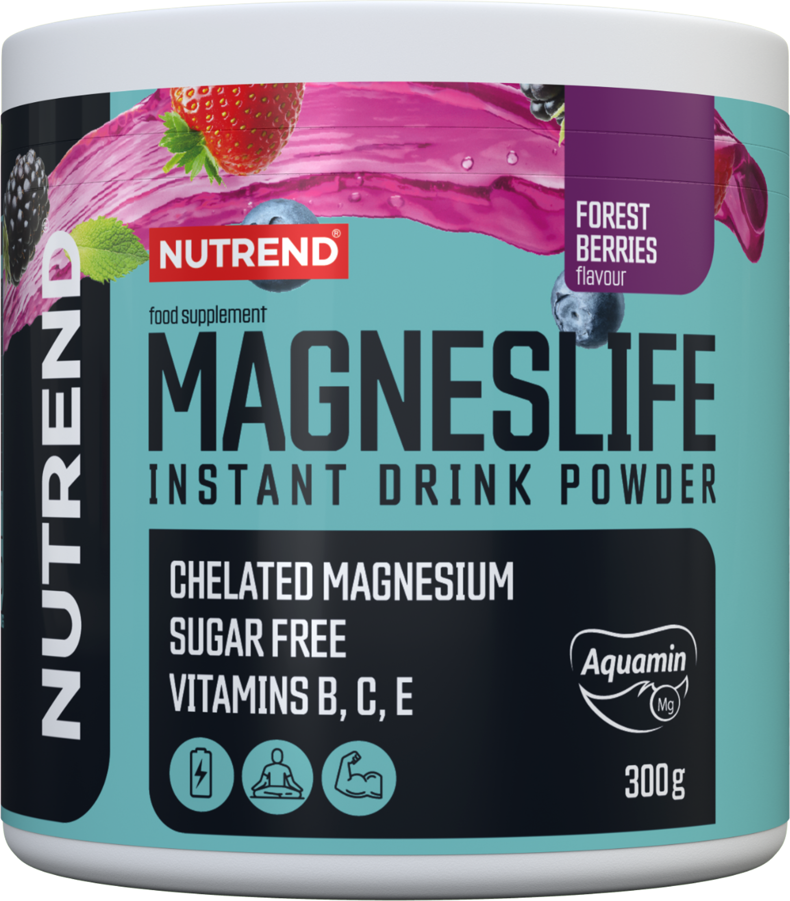 Nutrend Magneslife instant drink powder lesní plody 300 g