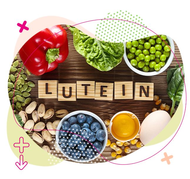 oči, Lutein, vitamín E, stres