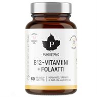 Puhdistamo Vitamin B12 Folate, Malina 60 pastilek