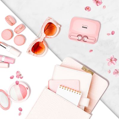 Tesla Sound EB20 - bezdrátová Bluetooth sluchátka (Blossom Pink)
