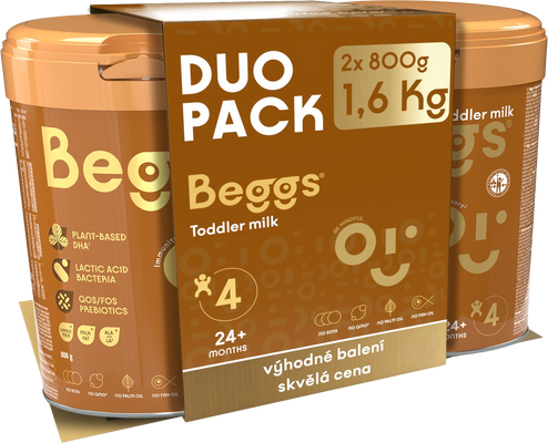 Beggs 4 batolecí mléko 2 x 800 g