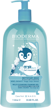 Bioderma ABCDerm Gel moussant jemný pěnivý čisticí gel pro kojence a děti 1 l