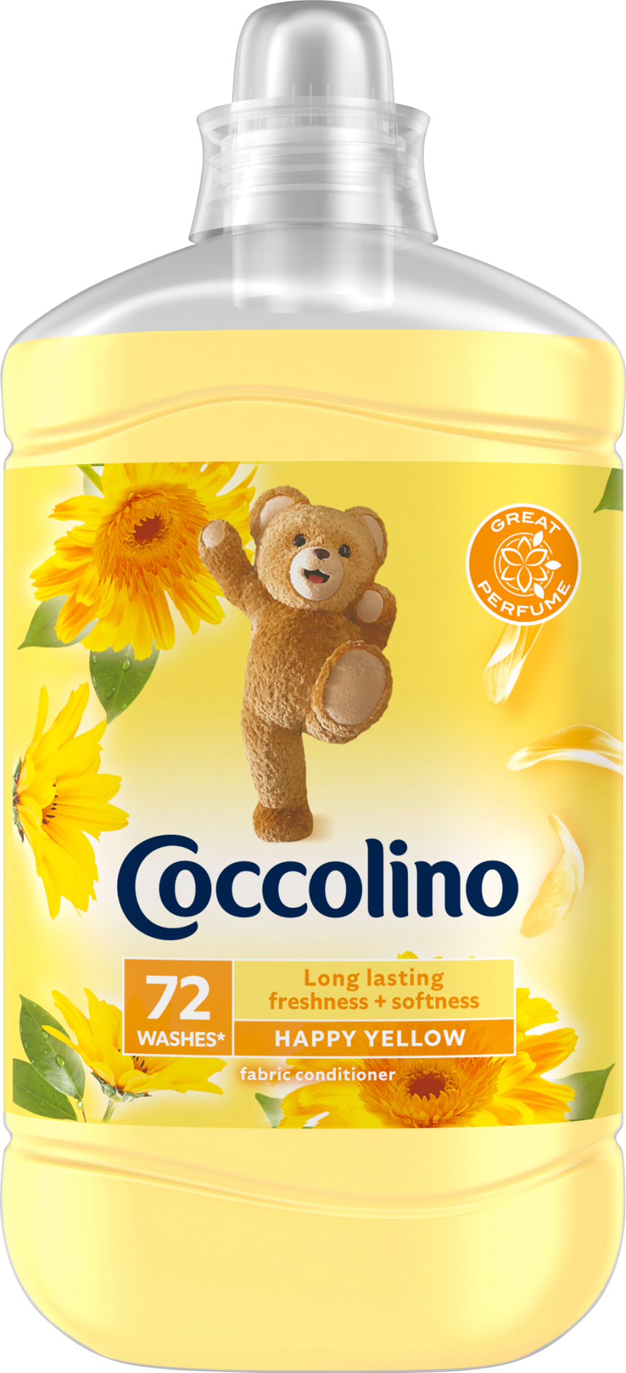 Coccolino Happy Yellow Öblítőkoncentrátum 72 Mosás 1800 ml