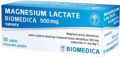 Biomedica Magnesium lactate 500 mg 50 tablet