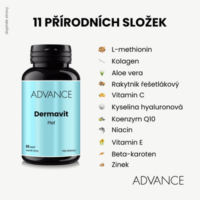 ADVANCE Dermavit - pleť 60 kapslí