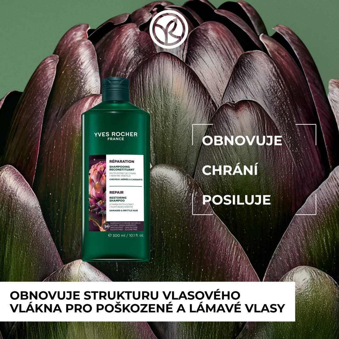 Yves Rocher Haircare Botanical Solutions, Regenerační šampon 300 ml