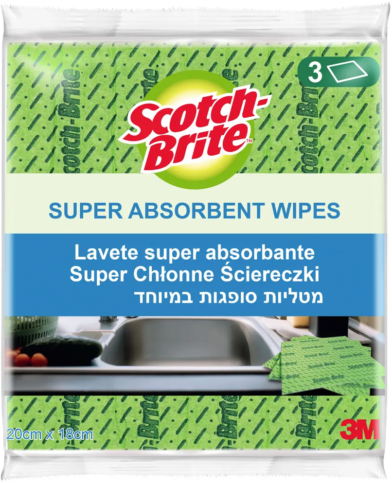 3M Scotch-Brite™ Superabsorpční utěrky 3 ks