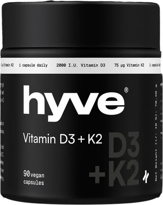 hyve Vitamín D3+K2 90 kapslí