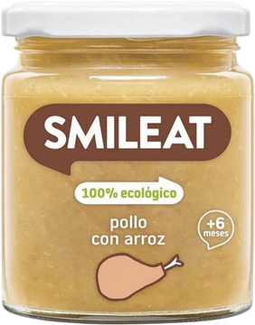 Smileat BIO příkrm kuře s rýží a zeleninou s extra panenským olivovým olejem 6M+, 230 g