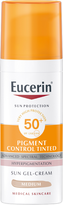 Eucerin SUN Pigment Control Tinted SPF50+ středně tmavá 50 ml